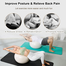 Load image into Gallery viewer, YR Exercise Ball 29.5'' Yoga Ball for Workout Pregnancy Stability - White
