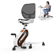 Load image into Gallery viewer, HitGo Ergonomic Office Chair with Exercise Bike (White)
