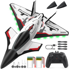 Load image into Gallery viewer, Future RC Plane 4 Channel Remote Control Jet Hobby Airplane with LED Lights RTF Aerobatic Aircraft Toys,2.4GHz 6-axis Gyro Stabilizer
