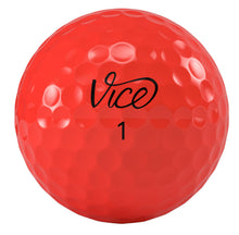 Load image into Gallery viewer, Vice Pro Golf Balls, Neon Red
