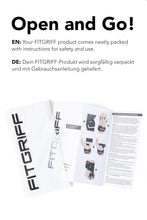 Load image into Gallery viewer, Fitgriff® Elite Straps - Lifting Wrist Straps (Rubber Grips) for Weightlifting (Black, XL)
