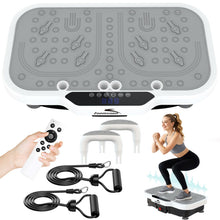 Load image into Gallery viewer, Zoomsnail Vibration Plate Exercise Machine, 8000 Vibrations/min Adjustable Fitness Platform, 400 Lbs Capacity Whole Body Workout Extra Large Size Platform with Bluetooth for Weight Loss, Women &amp; Men
