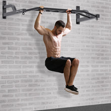Load image into Gallery viewer, SELEWARE 48'' Multi-grip Pull Up Bar with Hangers - Black
