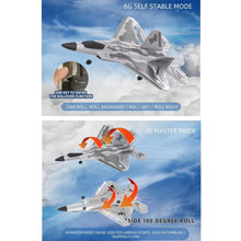 Load image into Gallery viewer, XMFHANG RC Plane 4 Channel, F22 Remote Control Airplane, 2.4GHZ RC Jet Fighter
