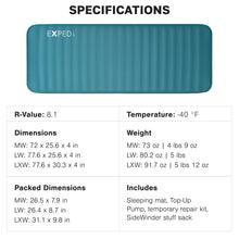 Load image into Gallery viewer, Exped MegaMat Sleeping Pad, Medium Wide

