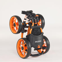 Load image into Gallery viewer, FLAGTAG Golf Push Cart 4-Wheels,Folding Golf Cart, Golf Pull cart with Cup Holder,Umbrella Holder,Cooler Bag, Foldable with one-Click,Handle Height Adjustable,Drink Holder,Walking Push cart
