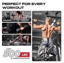 Load image into Gallery viewer, WYOX Weight Lifting Hooks for Deadlift, Pull Ups &amp; Rows – Red
