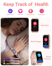 Load image into Gallery viewer, Amzhero Health Fitness Tracker with 24/7 Heart Rate, Blood Oxygen -Pinksand
