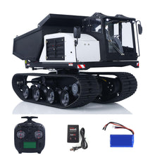 Load image into Gallery viewer, RC HOBBY Metal 1/14 RC Hydraulic Crawler Dump Truck RC Engineering Vehicles T14R Radio Controlled Tracked Tipper
