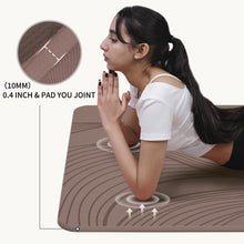 Load image into Gallery viewer, PAIDU Large Yoga Mat-72’x36’x0.4’ Extra Width ＆ Thick,Comfortable,Non-Slip Exercise Mat-Works Great on All Floor for Stretching,Yoga Studio,Gym or Home Workouts (Brown)
