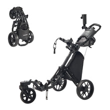 Load image into Gallery viewer, FLAGTAG Golf Push Cart 3 Wheel with 360 Swivel Front Wheel,Lightweight and Foldable Walking Golf Cart，One-Click Foldable,with Foot Brake

