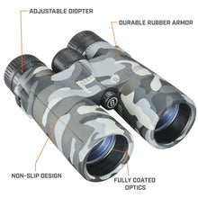 Load image into Gallery viewer, Bushnell Blackout Camo 10x42 Waterproof Binoculars, BaK-7 Prisms
