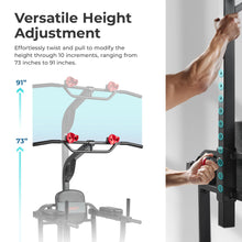 Load image into Gallery viewer, Sunny Health &amp; Fitness Power Tower Dip Station &amp; Pull-Up Bar,
