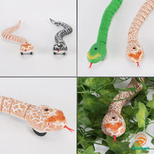 Load image into Gallery viewer, Remote Control Snake Toy RC Robot Electric Snake Toy Fast Moving of Fake Rattlesnake Christmas Halloween Toys (Black)

