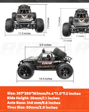 Load image into Gallery viewer, 1:10 Scale Beginner RC Truck, 4WD High Speed 48km/h All Terrains RC Car Off Road Waterproof RC Buggy Toys for Boys Kids and Adults
