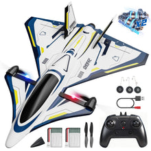 Load image into Gallery viewer, DEERC 4CH Brushless RC Plane,Sci-Fi Remote Control Jet Hobby Airplane with LED Lights
