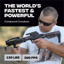 Load image into Gallery viewer, BALLISTA BAT L-Stock Crossbow, 300 FPS, 130 lb, Hunting Bowfishing Target
