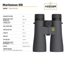 Load image into Gallery viewer, Leupold Marksman HD 12x50mm (187250)
