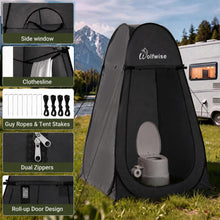 Load image into Gallery viewer, WolfWise Pop Up Shower Tent for Camping Essentials, Compact &amp; Lightweight
