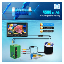 Load image into Gallery viewer, 15M 30M 50M 4500mA IP68 9in Waterproof Underwater Fishing Camera System
