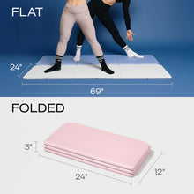 Load image into Gallery viewer, Stakt – Foldable Multi-Purpose Fitness &amp; Yoga Mat with Patented Design, Workout Mat with Non-Slip Surface, Portable &amp; Lightweight, For Studio or Home Use, As Seen on Shark Tank (Rosewater)
