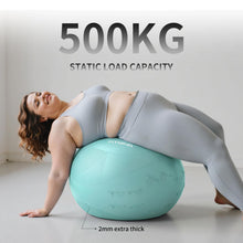 Load image into Gallery viewer, FITMIND Extra Thick Yoga Ball with Training Instruction, Anti-Burst Slip Resistant Exercise Ball with Pump for Pilates,Physical Therapy,Pregnancy Stability,Birthing Ball 22in 26in 30in
