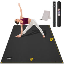 Load image into Gallery viewer, CAMBIVO Yoga Mat for Women and Men, Extra Long and Wide Exercise Mat(72"x48"/84"x30"), Large Non Slip Workout Mat for Yoga, Pilates, Fitness, Barefoot Workouts, Home Gym Studio
