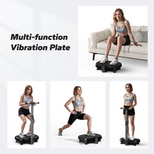 Load image into Gallery viewer, MERACH Vibration Plate Exercise Machine, Vibration Plate for Lymphatic Drainage Weight Loss, Vibrating Plate Exercise Machine with Handrails, Exercise Equipment for Women Men Home
