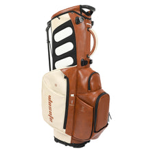 Load image into Gallery viewer, wosofe 6-Way Golf Stand Bag, Waterproof PU Leather, Redbrown Heritage

