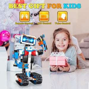 Robot Building Toys for Boys, STEM Projects for Kids Ages 8-12, Remote & APP Controlled Engineering Learning Educational (635 Pieces)