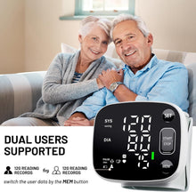 Load image into Gallery viewer, Oklar Blood Pressure Monitors for Home Use Rechargeable Wrist Digital BP Machine Cuff
