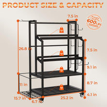 Load image into Gallery viewer, 600LBS Dumbbell Rack Weight Stand - Bonvork Adjustable Weight Rack for Dumbbells with Wheels
