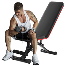 Load image into Gallery viewer, OLIXIS Adjustable Weight Bench for Full Body Strength Training, Foldable Workout Bench with Incline Decline Flat Positions, 795 lbs Capacity Dumbbell Bench for Home Gym, Sit Up and Ab Exercises
