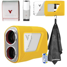 Load image into Gallery viewer, Voice Caddie TL1 Golf Laser Rangefinder with Slope Compensation - 6X Magnification, Pin Tracer Technology, Dual-Color OLED Display, Tournament Mode, Magnetic Mount and Signature Series Towel Bundle
