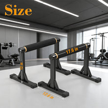 Load image into Gallery viewer, 12" Wooden Parallel Bar and Dip Bar with Non-Slip Handles
