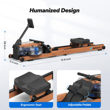 Load image into Gallery viewer, MERACH Water Rowing Machines for Home - Solid-Wood
