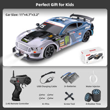 Load image into Gallery viewer, RC Drift Car 2.4GHz 1:16 Scale 4WD High Speed Remote Control Cars Vehicle with LED Lights Two Batteries and Drifting Tires
