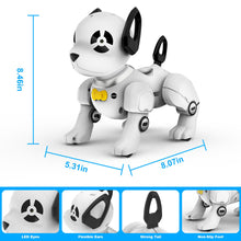 Load image into Gallery viewer, Remote Control Robot Dog Toy, RC Dog Programmable Smart Interactive Robotic Pets, RC Stunt Robot Toys Dog Imitates, White
