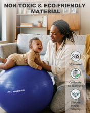 Load image into Gallery viewer, Trideer Exercise Ball for Yoga, Pilates &amp; Fitness – Stability Ball Equipment for Home Gym- Indigo

