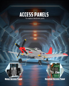 RC Plane, 4 Channel Remote Control Airplane Fighter RTF with 6-Axis Gyro, 3 Modes & Aerobatics