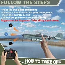 Load image into Gallery viewer, ANBURI RC Plane, 3 Channel BF - 109 Remote Control Airplane, 2.4GHz &amp; 6 Axis Gyro Stabilizer
