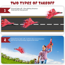 Load image into Gallery viewer, Wireless Airplane Toy - 2.4GHZ RC Glider with Lights, Remote Control Airplane for Adults &amp; Kids
