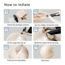 Load image into Gallery viewer, YR Exercise Ball 25.6 Inch Yoga Ball for Workout Pregnancy Stability - White
