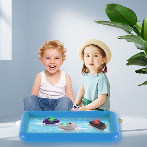 Mini Remote Control Boat RC Boat 360 Rotating 2.4 G Build in Rechargeable Battery Lake Swimming Pools Bathtubs Remote Control Boats