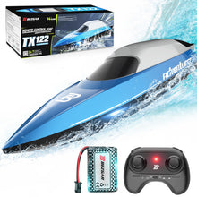 Load image into Gallery viewer, Remote Control Boat- 2.4GHz RC Boat with Rechargeable Battery, Fast Speed 20+ MPH with Double-Hatch Design for Lakes &amp; Pools, Summer Toys
