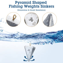 Load image into Gallery viewer, Shimeyao 18 Pcs Pyramid Triangle Sinkers Saltwater, 4 oz
