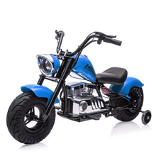 Load image into Gallery viewer, 36V Kids Ride On Dirt Bike, Electric Off-Road Motorcycle with 16.5 Mph Top Speed, Spring Suspension, Led Lights (Blue)
