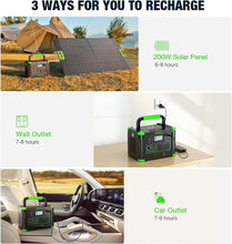 Load image into Gallery viewer, Portable Power Station 1000W 999Wh Solar Generator for Outdoor Camping
