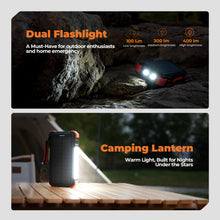 Load image into Gallery viewer, BLAVOR Solar Power Bank 20000mAh, Wireless Charger for Phones &amp; Apple Watch
