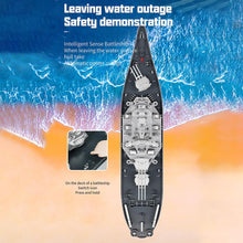 Load image into Gallery viewer, Remote Control Warship RC Military Battleship, 1:390 Scale Remote Control Boat for Lakes and Rivers, 2.4GHz RC Armed Cruiser Boat Model
